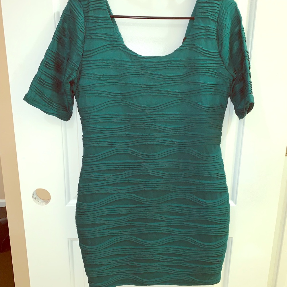 Emerald green dress